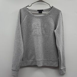 Armani Exchange Light Gray Pullover‎